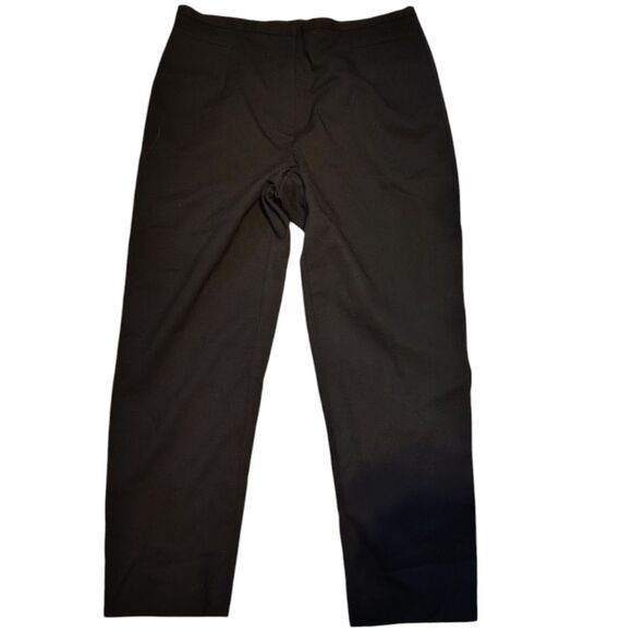 Talbots Vintage Wool Black Lined Straight Leg High-rise Pants Size 14 Petite.... - Picture 2 of 9